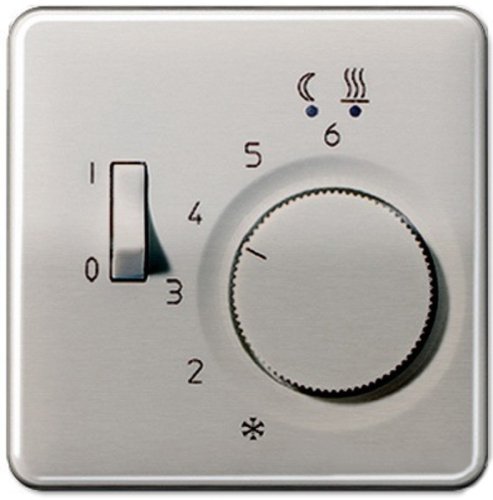 Лицевая панель Jung CD500 для терморегулятора платина картинка